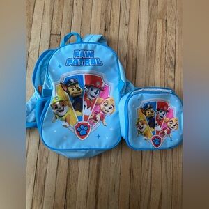 Paw Patrol Blue Backpack and Lunchbox Set